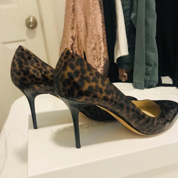 Jimmy Choo romy patent leopard pumps - Picture 5 of 8